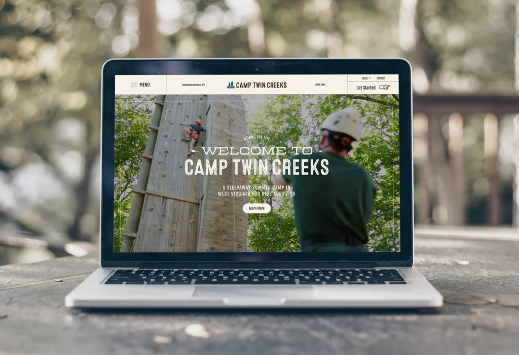 Camp Twin Creeks website