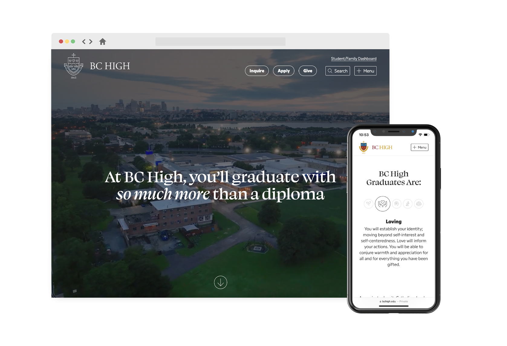 Boston College High School Hubspot Website